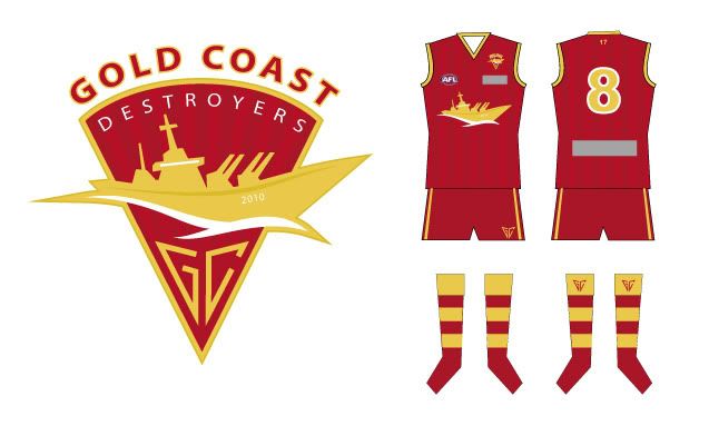 gold coast titans mascot. Gold Coast: Version 2