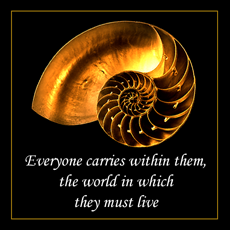 Everyone carries within them, the world in which they must live
