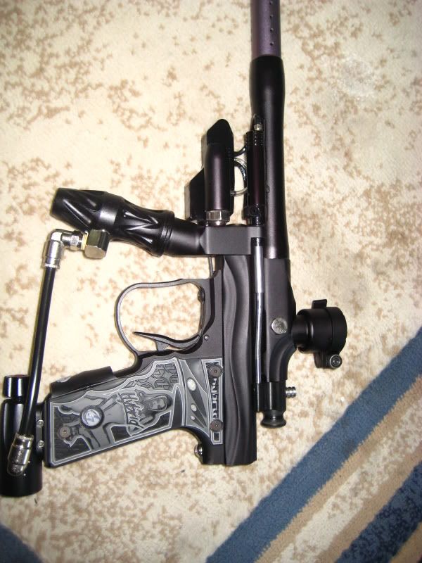 Custom autococker cocker.. all black e2, mq2,ego framed custom milling midget, mini!