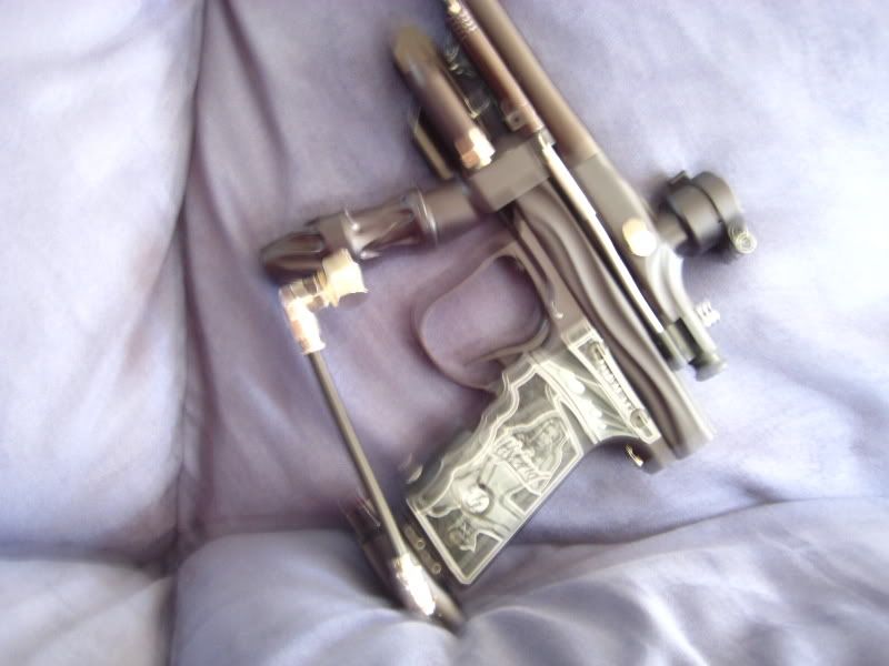 Custom autococker cocker.. all black e2, mq2,ego framed custom milling midget, mini!