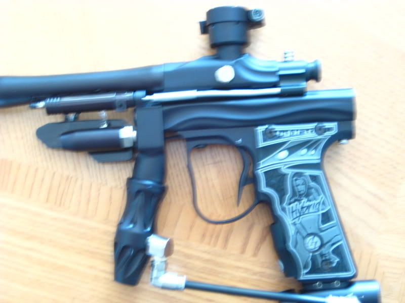 Custom autococker cocker.. all black e2, mq2,ego framed custom milling midget, mini!