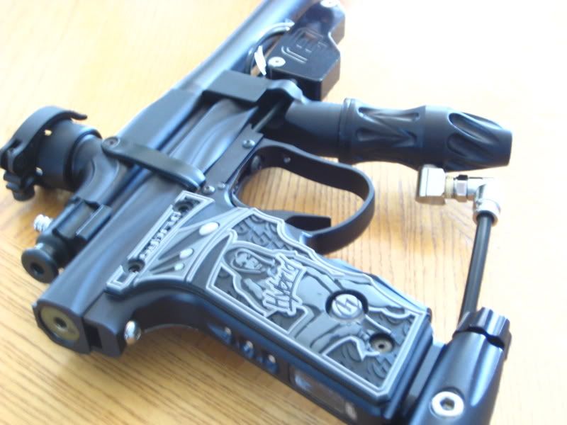 Custom autococker cocker.. all black e2, mq2,ego framed custom milling midget, mini!