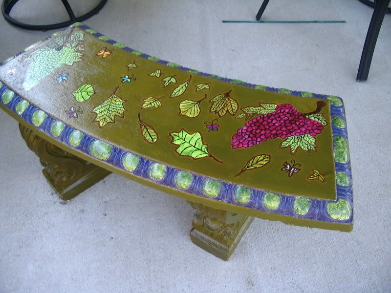 painted bench