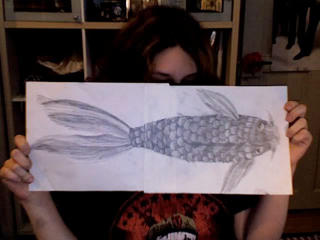 Koi Fish 2B pencil Earlyish 2007