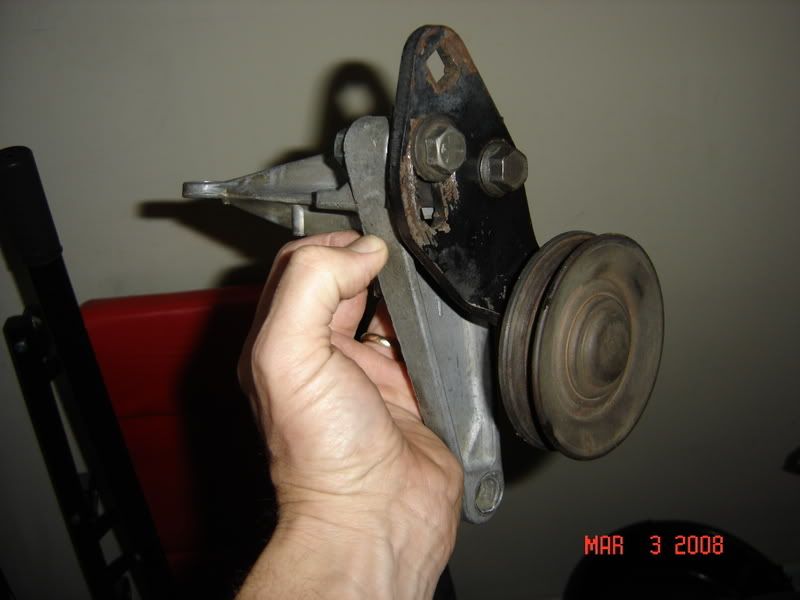 quick help cj a/c install, what hardware for idler pulley connection