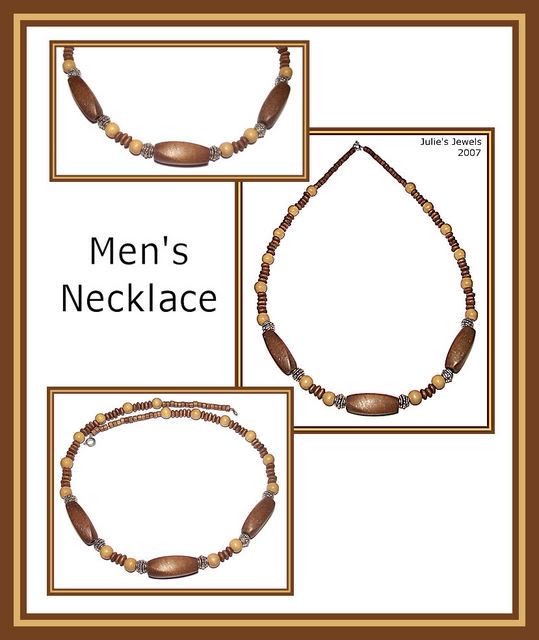 mens wooden beaded necklaces. And also a necklace – Also