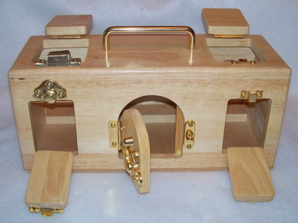 puzzle with locks and latches