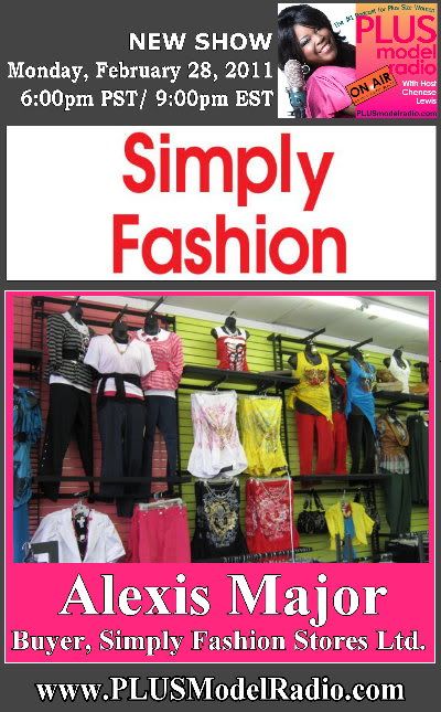  Size Fashion Stores on Simply Fashion On Plus Model Radio Episode  83 02 28 By Plus Model