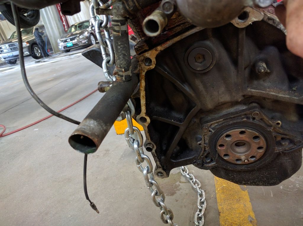 Honda prelude oil leak behind timing belt cover #7