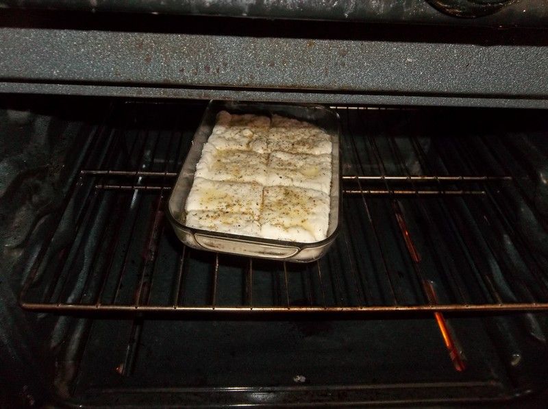 Biscuits in the oven