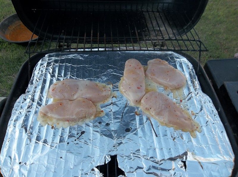 Italian Chicken on the grill