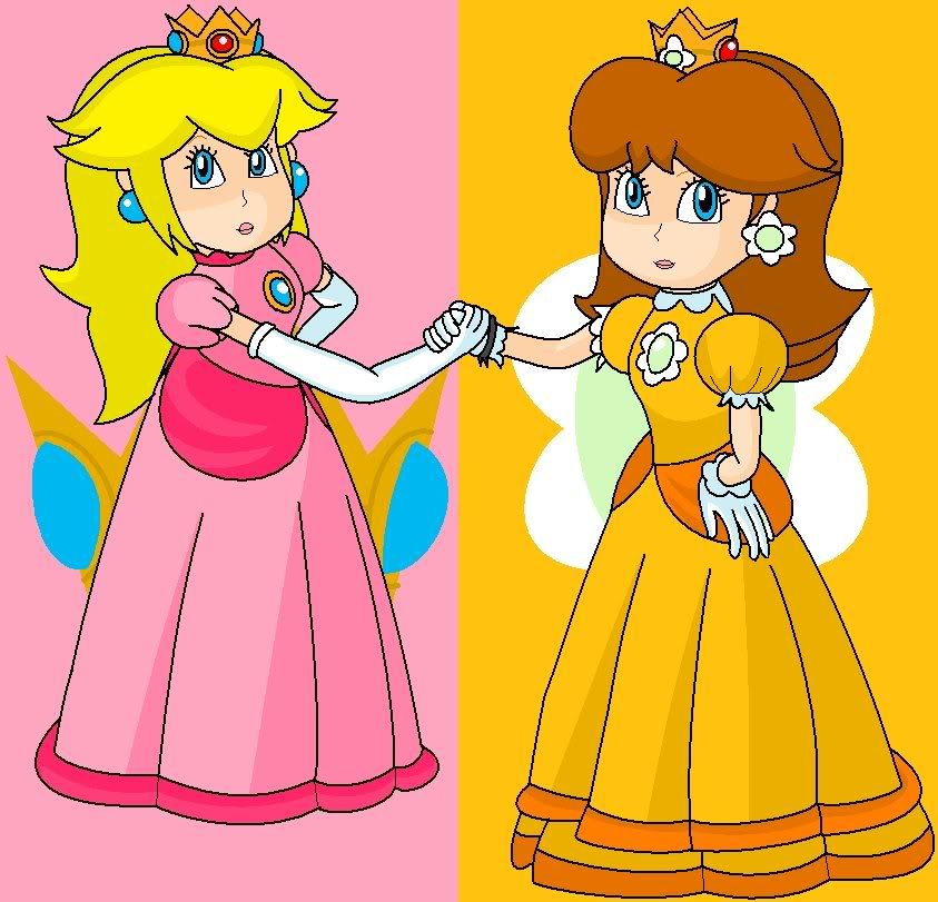 princess peach and daisy doing it. princess peach zedge daisy