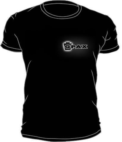 blank shirt template black. The t-shirts will be lack