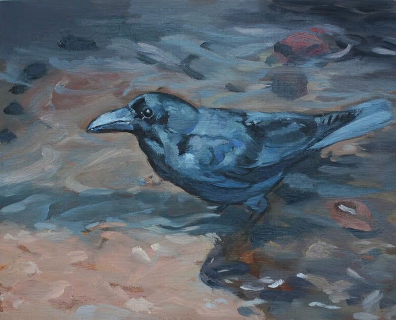 oil on gesso primed panel