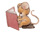 book reading photo: Mouse Reading Book 945573xdyjypio0j.gif