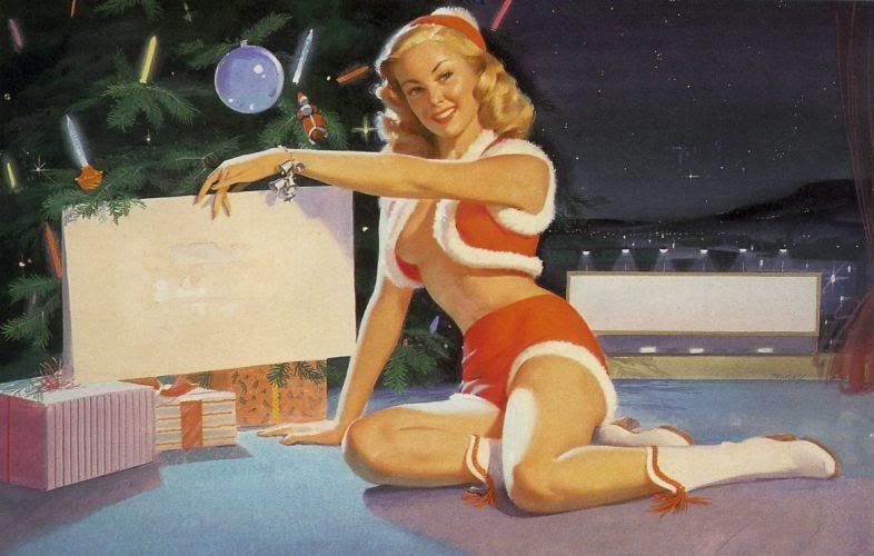 Christmas pinup Pictures, Images and Photos