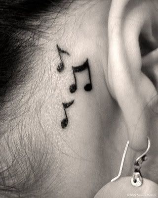music tattoo. The first type of music tattoo