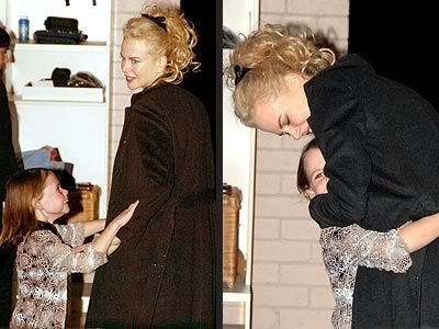 Bride-to-be Nicole Kidman gets a warm welcome from niece Lucia as she 