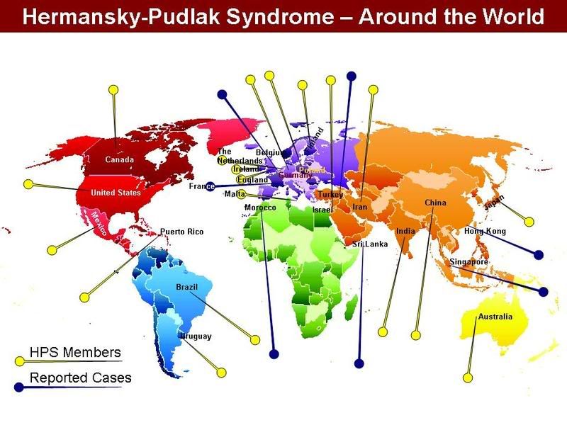 One problem we encounter doing outreach for Hermansky-Pudlak Syndrome is 