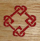 teeny tiny celtic hearts wooden box