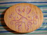 celtic heart wooden band box
