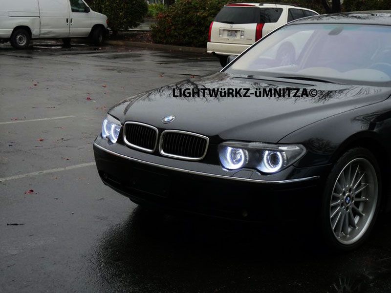 Bmw e65 angel eyes installation #1