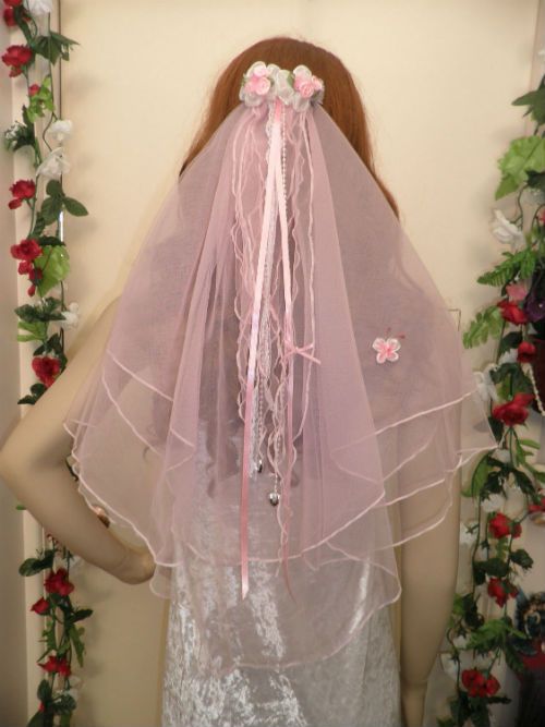 fairy veil fairy white wedding wedding pink veil pretty