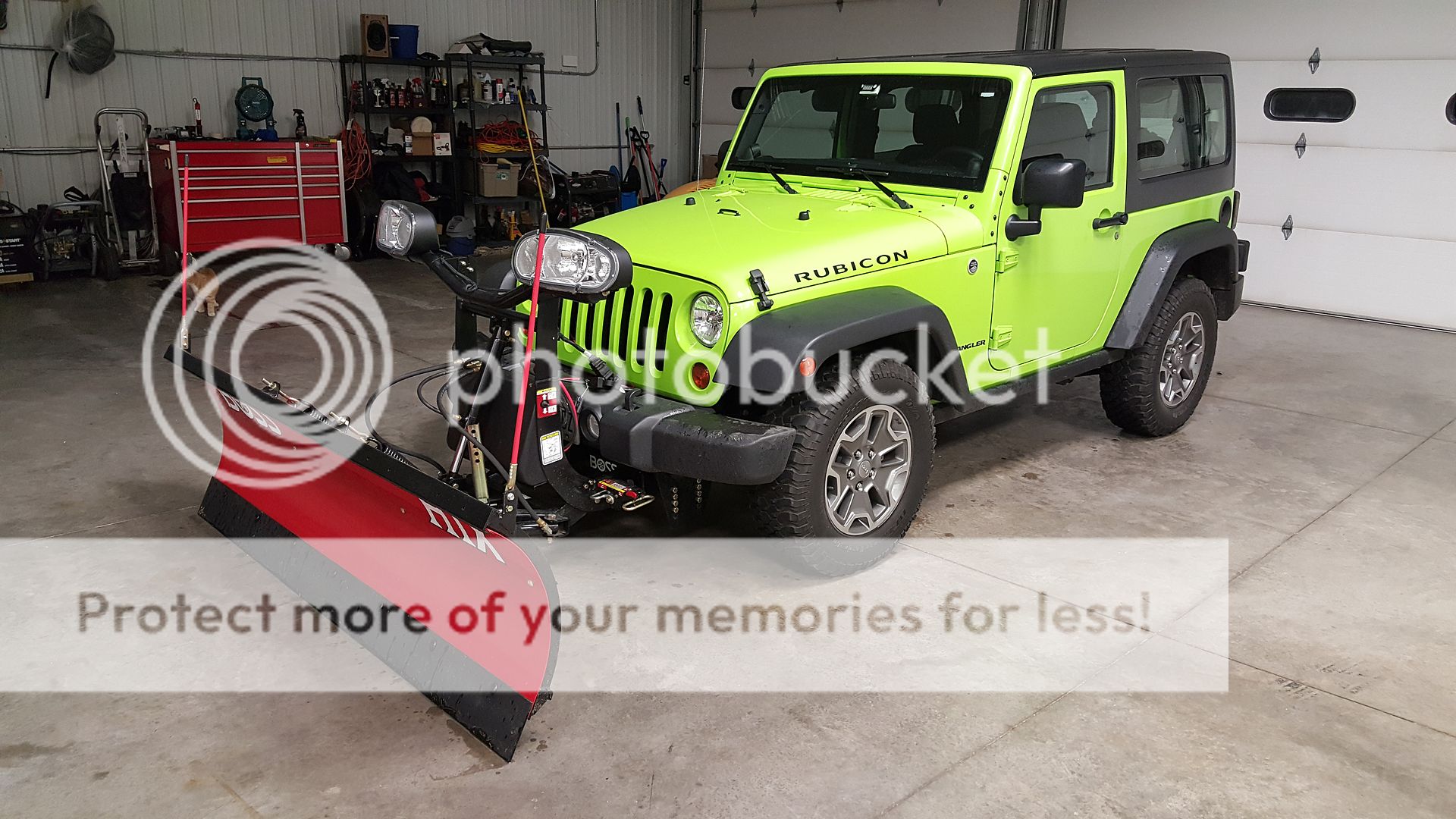 All set for snow! New BOSS HTX series plow has been installed | Jeep  Wrangler Forum