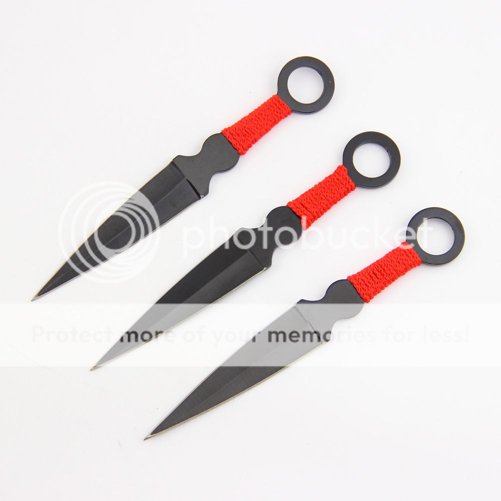 3 PCS Double Edged Throwing Knife SET Double Edged Sharp Blade | eBay