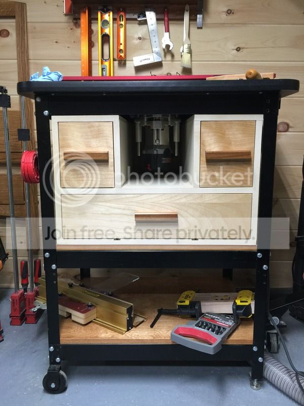 Under router table storage | LumberJocks Woodworking Forum