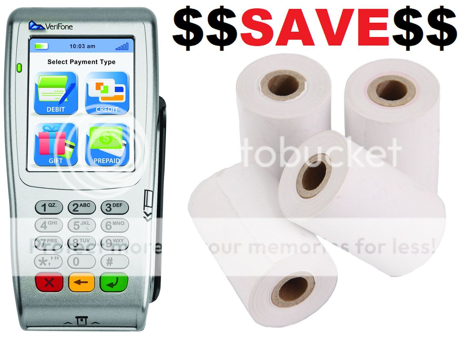 100 EFTPOS Thermal Paper Rolls NAB Credit Card Verifone VX690 VX810